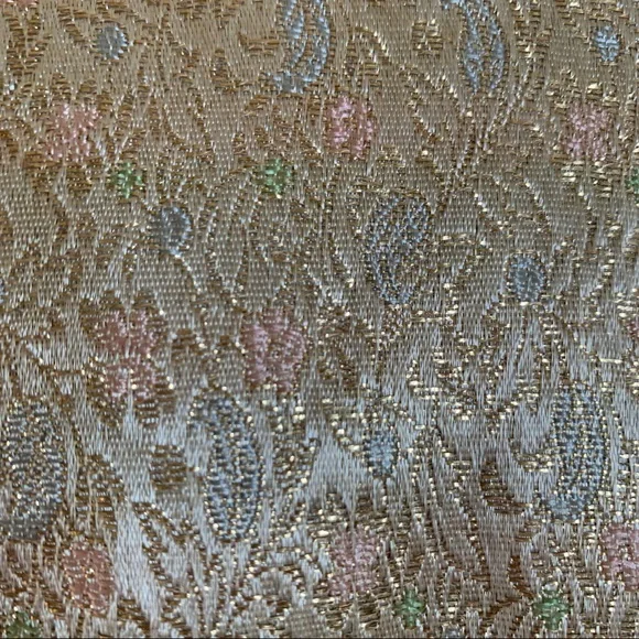 Vintage Bolero Jacket Gold Brocade size Large (-ish?) - Picture 7 of 9